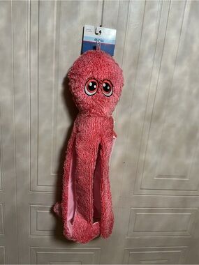 Brand New Jumbo Petlou 25” Octopus Plush Long Pink  With Squeeker